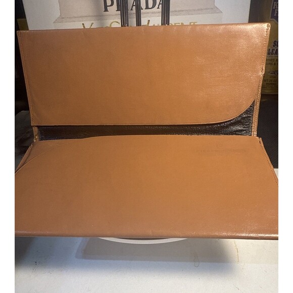 Pierre Cardin Long Checkbook Bifold Leather Wallet Tan Fair/Good Used Condition - Picture 7 of 14